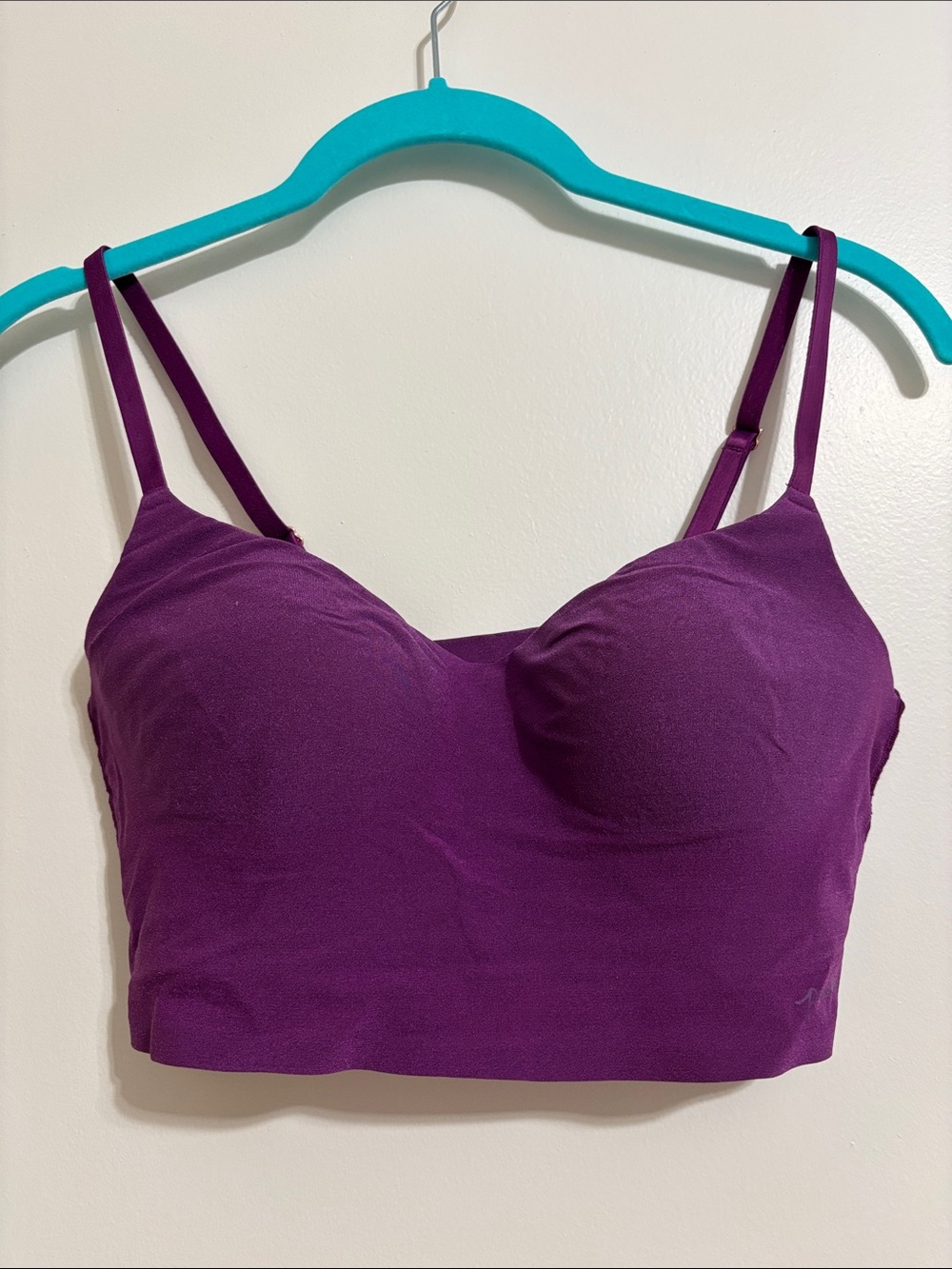 PINK Purple Seamless Lightly Lined Bralette Top